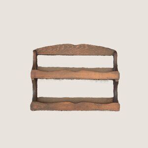 Wood Spice Rack - 2 Shelves - Vintage